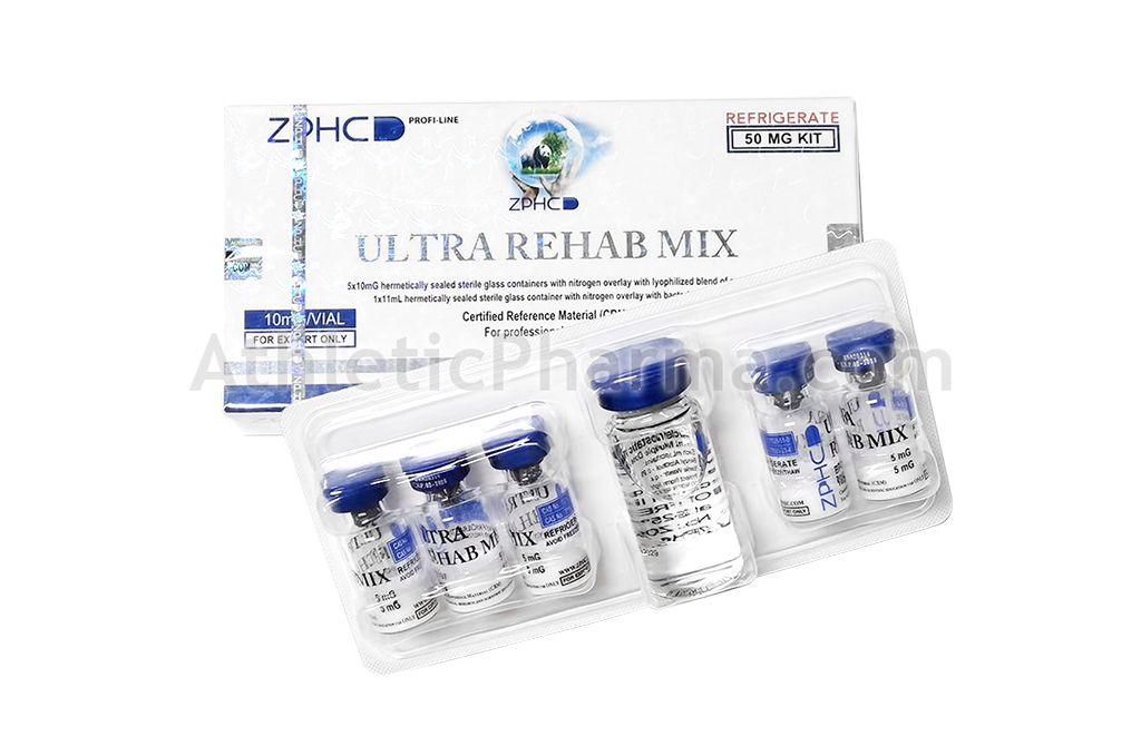 Ultra Rehab Mix 50mg (ZPHC) упаковка 5 флаконов (10mg x 5)